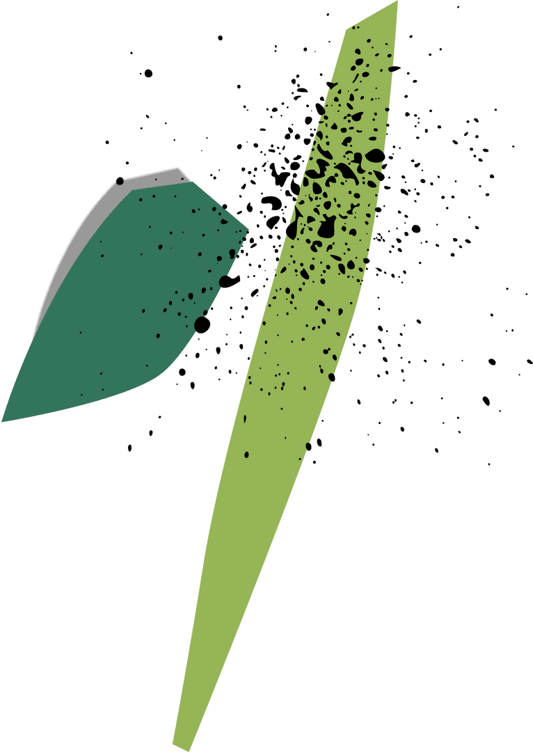 Modern Abstract Polygonal Blades on Transparent Background