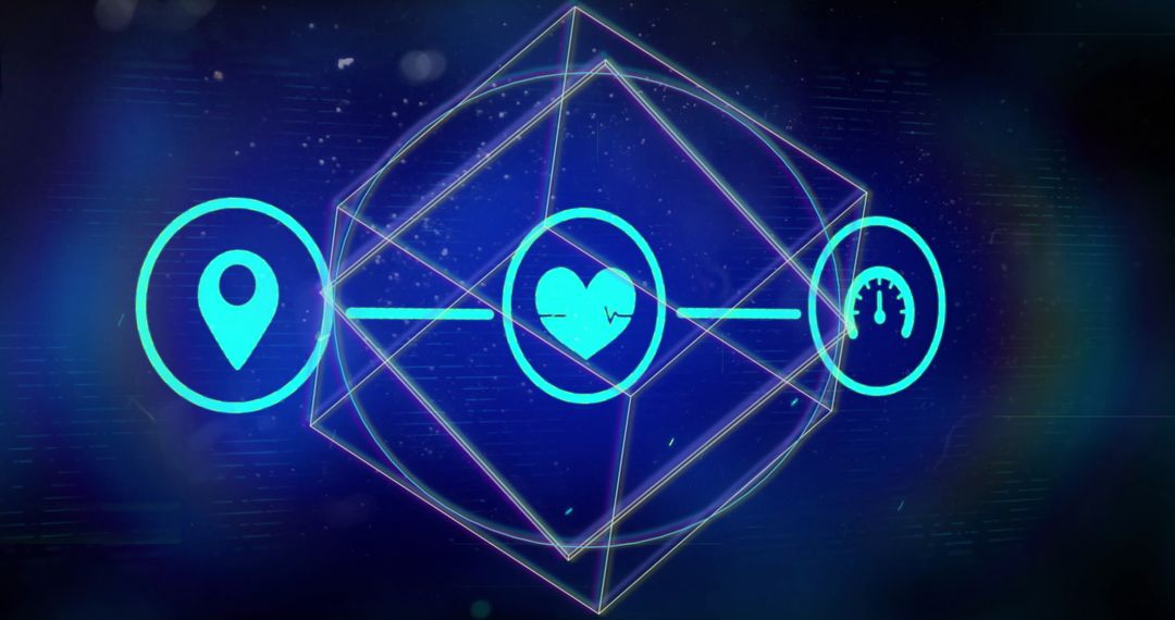 Abstract Digital Network Data Connectivity Background