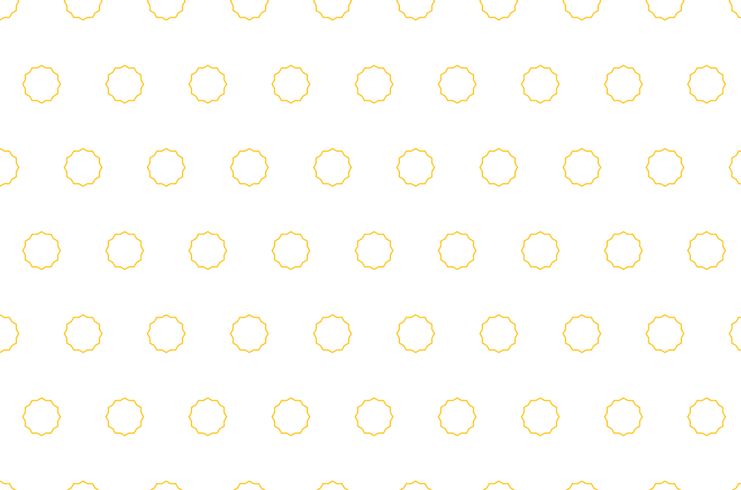 Yellow Circular Shapes Pattern on Transparent Background