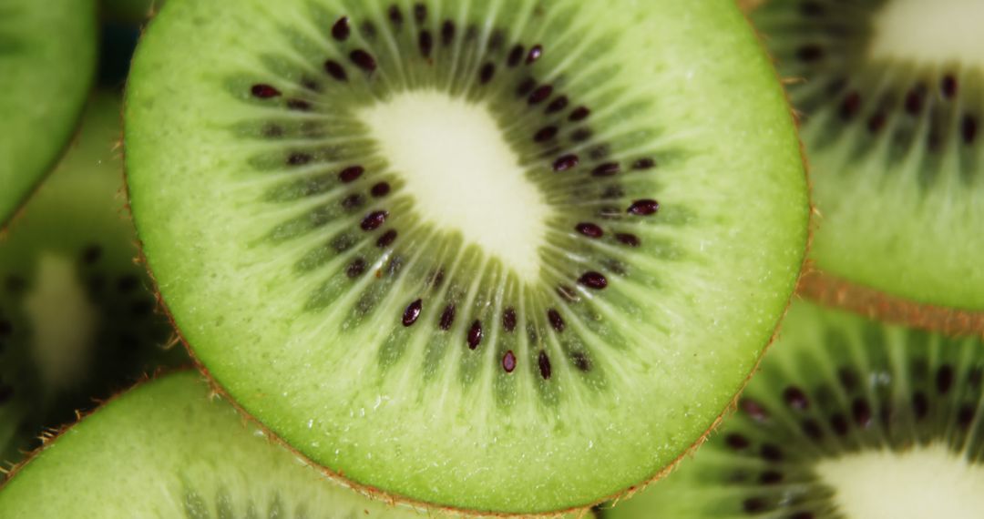 Close-Up of Fresh Sliced Kiwi Fruit - Free Images, Stock Photos and Pictures on Pikwizard.com