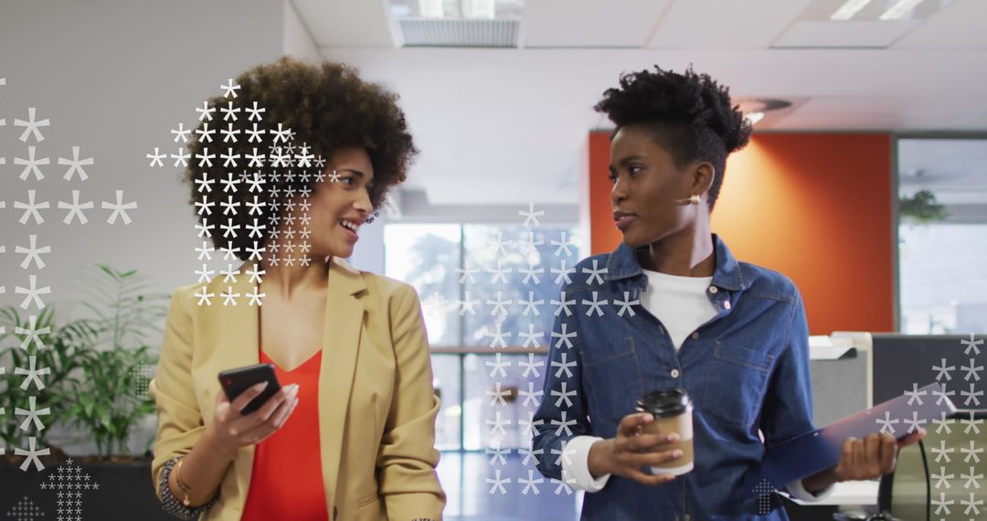 Diverse Business Colleagues Discussing in Modern Office with Growth Concepts