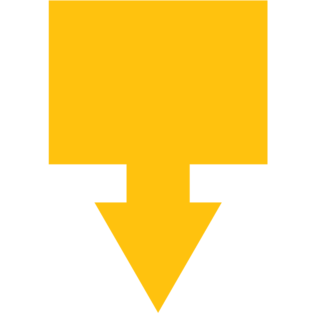 Transparent Yellow Arrow Symbol Vector Illustration