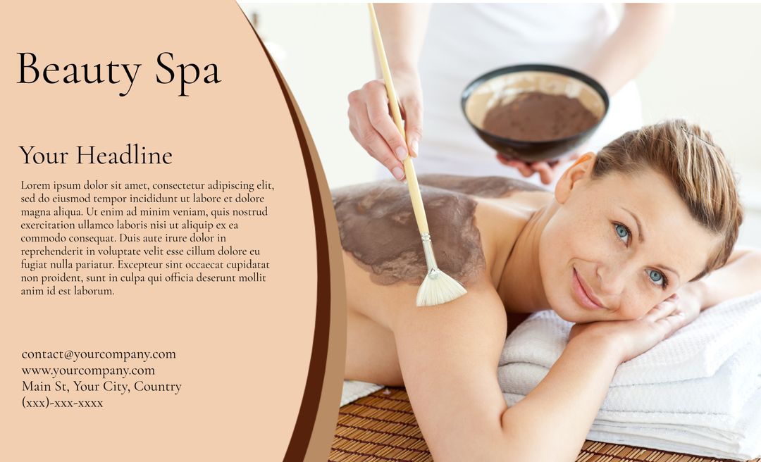 Tranquil Spa Experience with Mud Body Treatment Enhancing Relaxation - Download Free Stock Templates Pikwizard.com