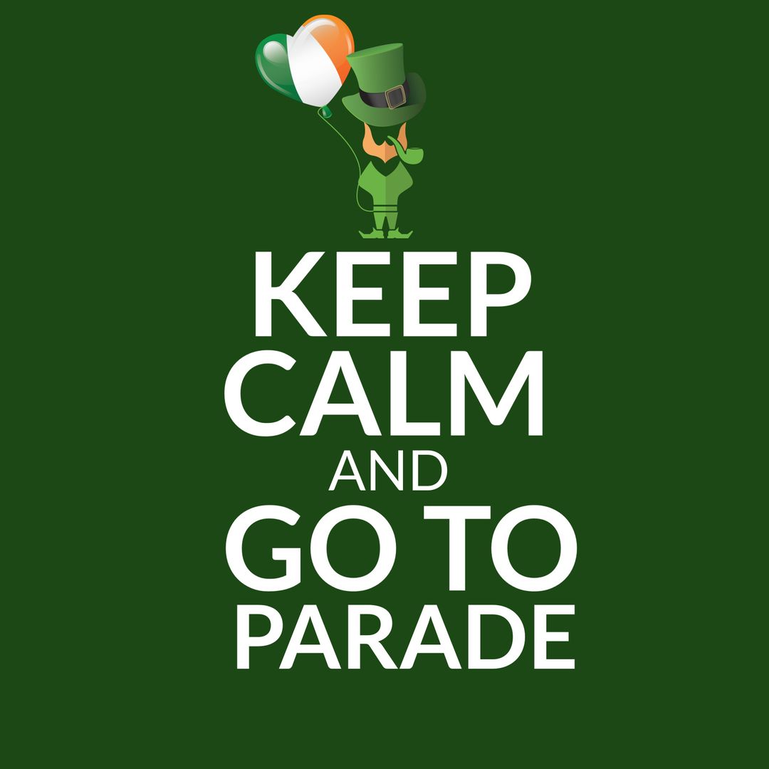 St. Patrick's Day Leprechaun with Balloons