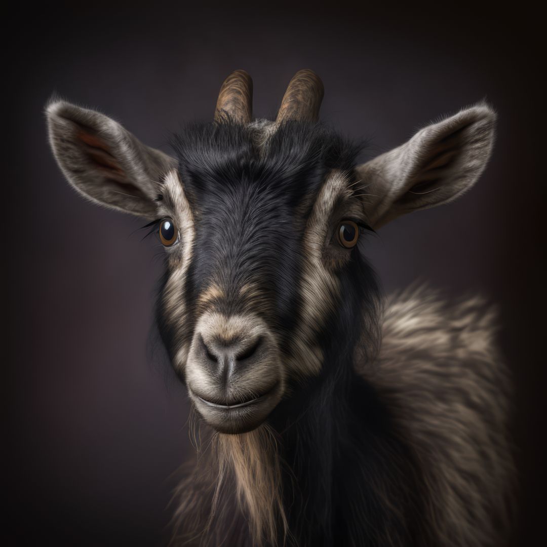 Close up of cute pygmy goat, created using generative ai technology - Free Images, Stock Photos and Pictures on Pikwizard.com