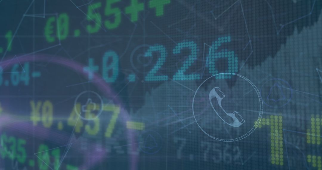 Global Finance and Digital Network Interface Concept