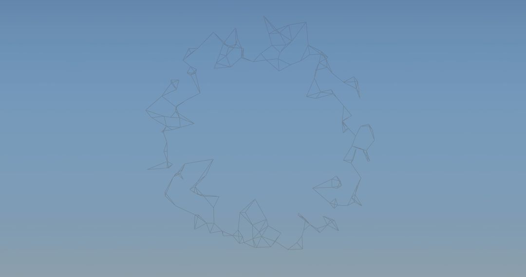 Abstract Geometric Network on Gradient Blue Background