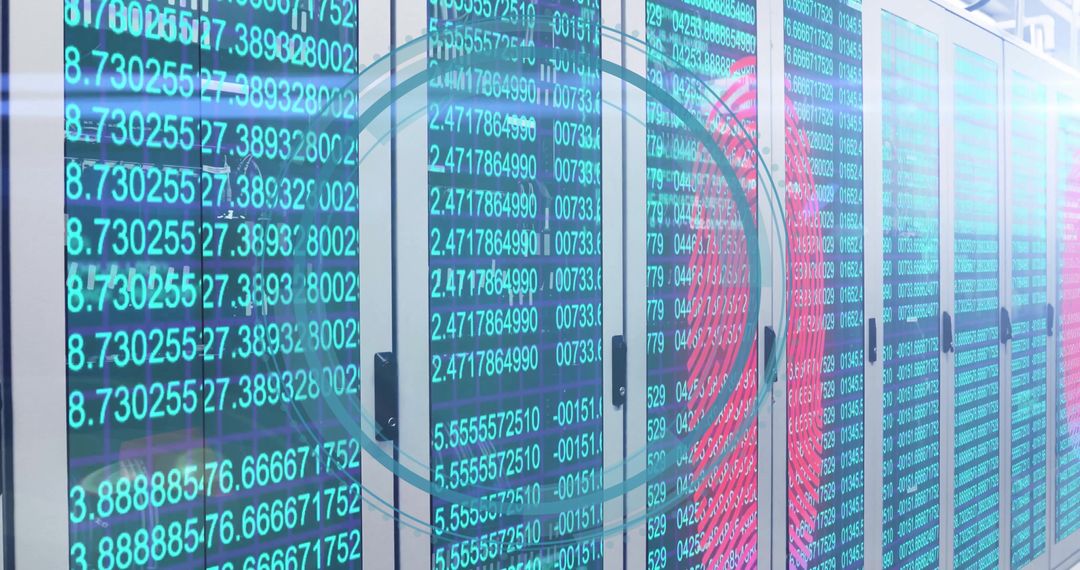 Digital fingerprint with floating data in computer server environment