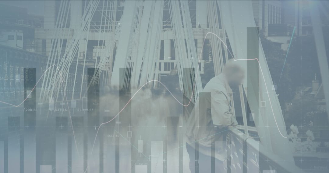 Digital Financial Data Overlay in Urban Setting