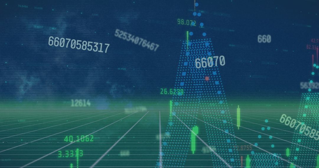 Digital Financial Data and Cyber Technology Concept