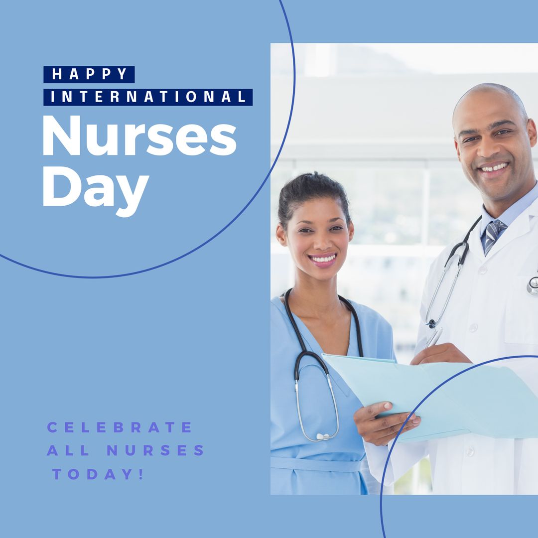 International Nurses Day Celebration with Smiling Medical Professionals