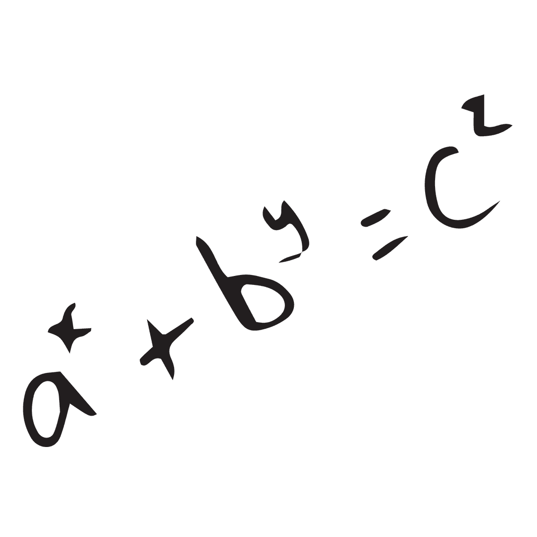 Transparent Illustration of Mathematical Equation in Black