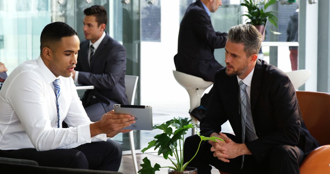 Business Professionals Collaborating on Digital Projects