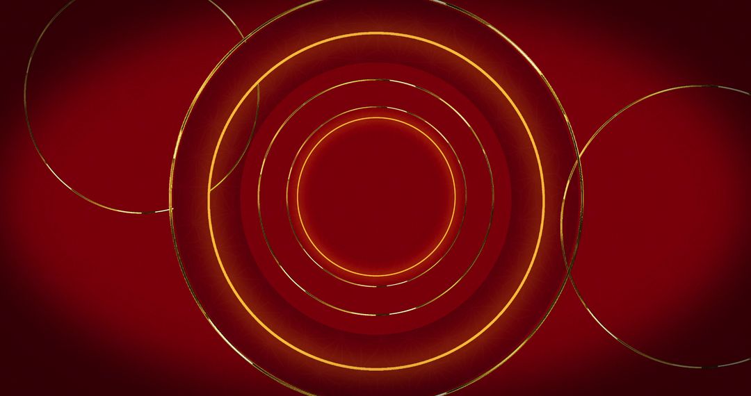 Chinese New Year Pattern on Elegant Red Background