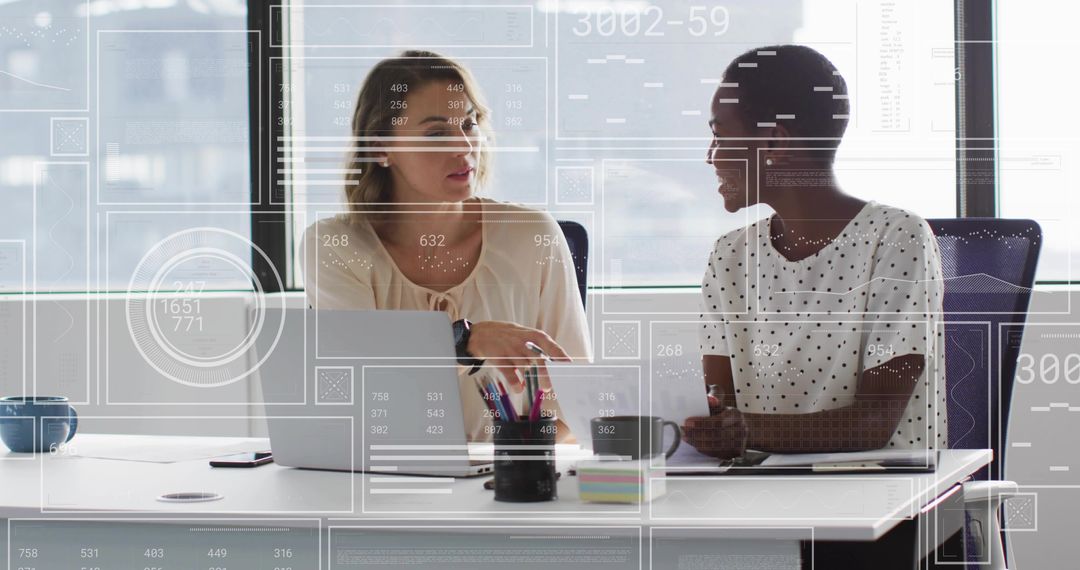 Mid Adult Professionals Collaborating in Modern Office Environment