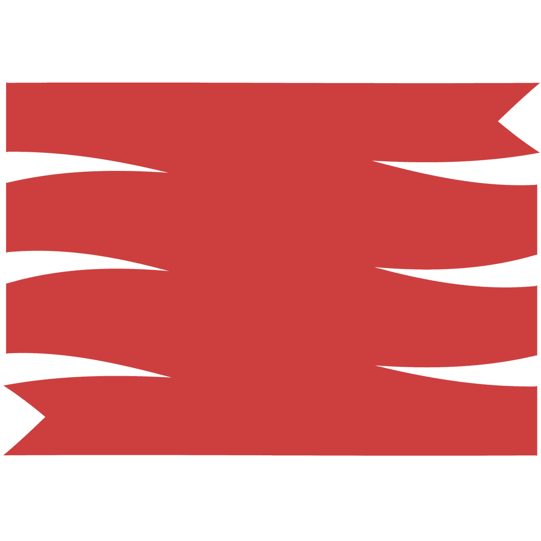 Red Sign with Copy Space on Transparent Background