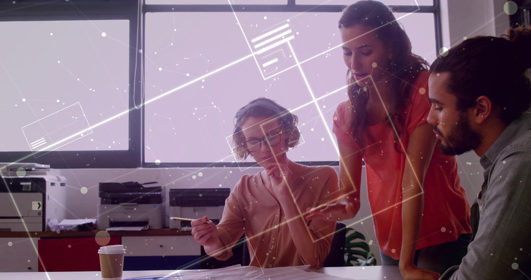 Team Analyzing Documents with Digital Overlays for Innovative Planning