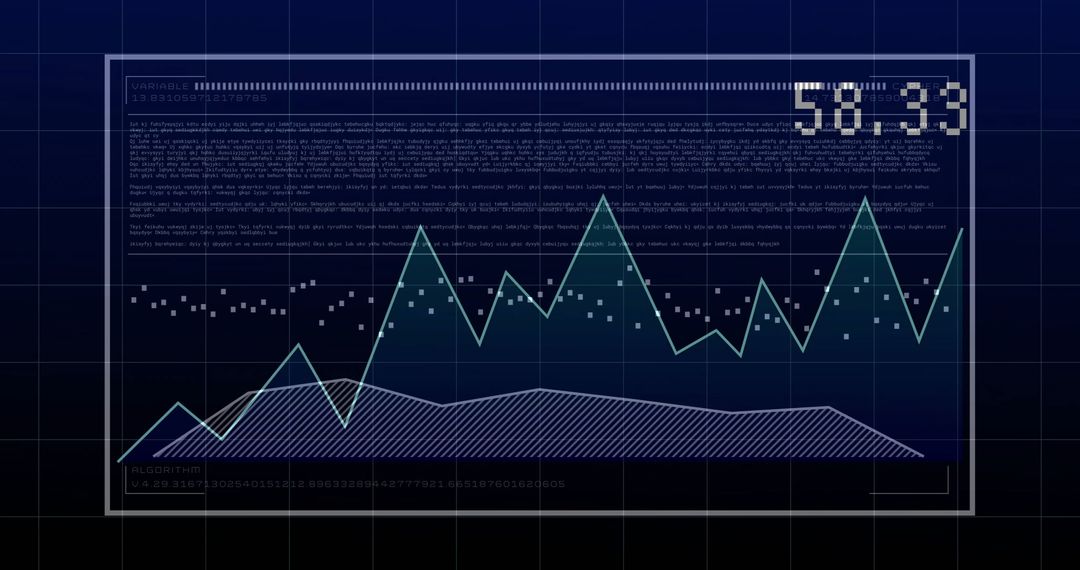 Data Processing with Abstract Graph and Digital Interface - Free Images, Stock Photos and Pictures on Pikwizard.com