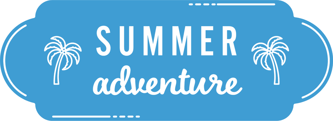 Transparent Summer Adventure Tag Vector Illustration
