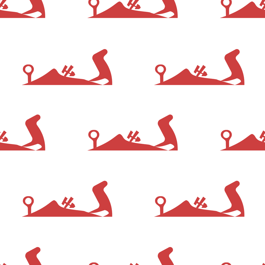Seamless red figures on transparent background design