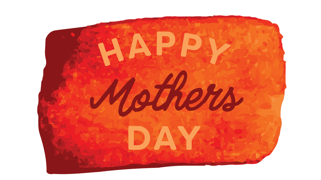 Happy Mother's Day Tag with Transparent Background