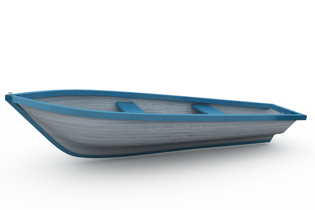 Isolated Transparent Blue and White Boat Product Render - Download Free Stock Images Pikwizard.com