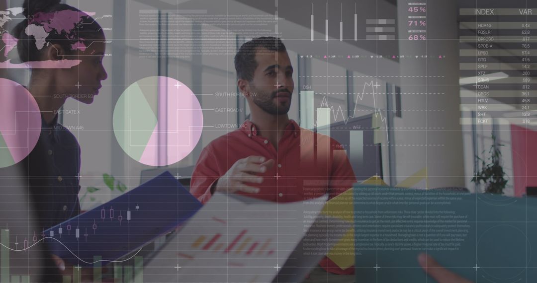 Diverse Team Discussing Data Analytics and Business Strategy