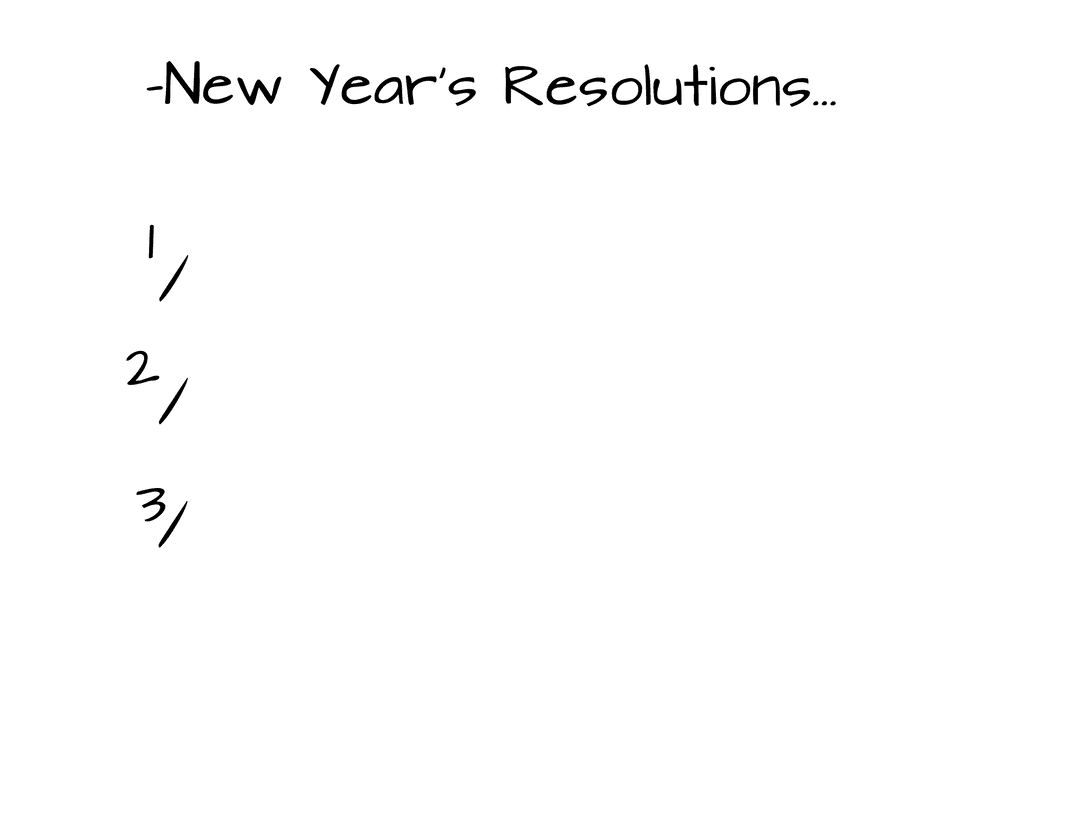 New Year Text Countdown Transparent Greeting