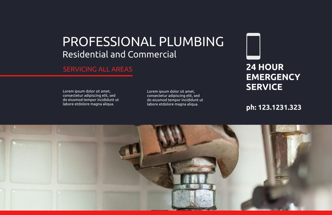 Professional Plumbing Services for Residential and Commercial Properties - Download Free Stock Templates Pikwizard.com