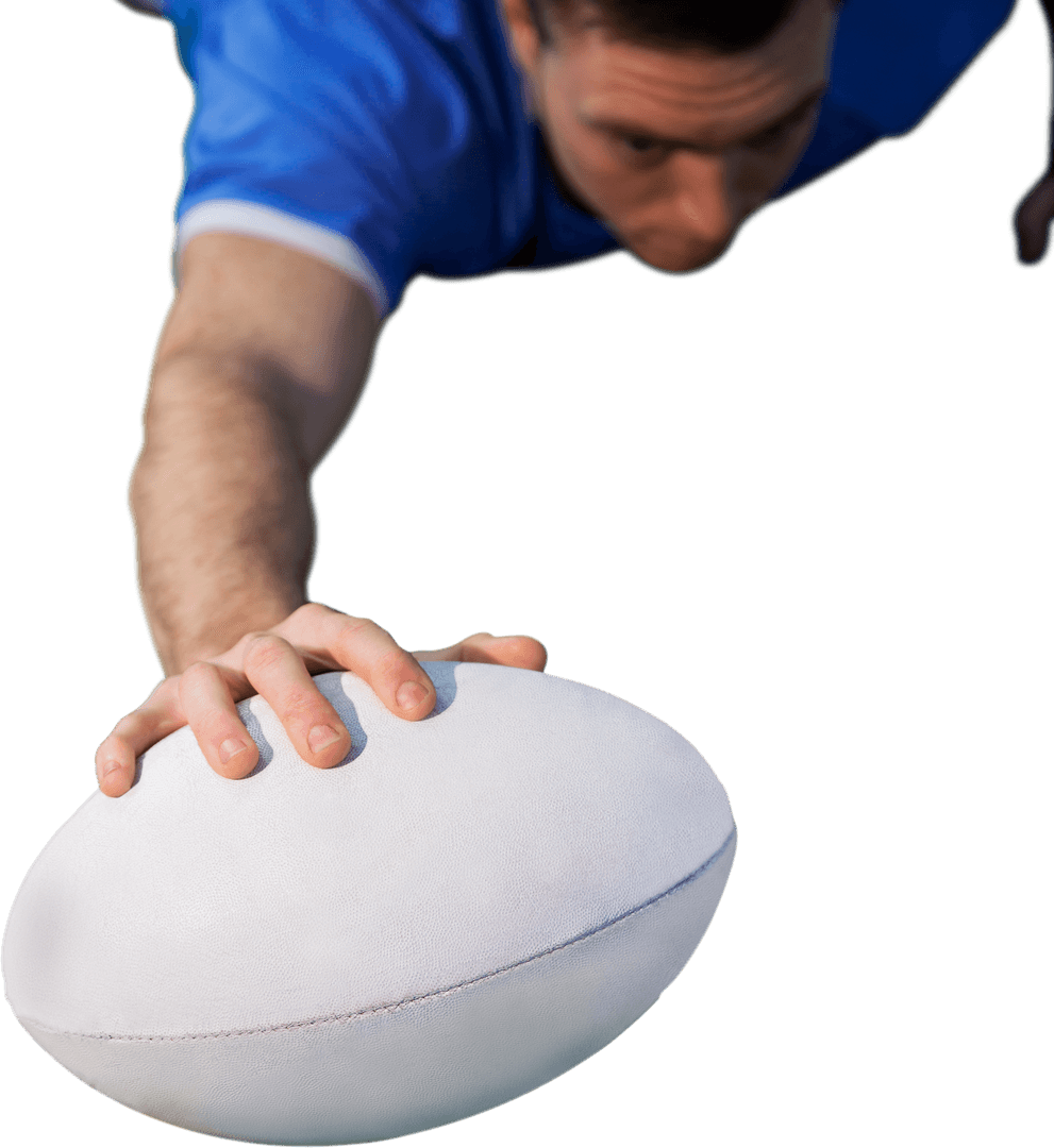 transparent upward view rugby player scoring try - dynamic action perspective - Download Free Stock Images Pikwizard.com