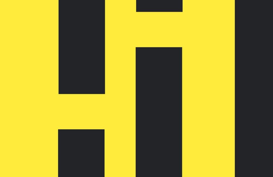 Bold Yellow H Letter Template for Branding and Marketing - Download Free Stock Templates Pikwizard.com
