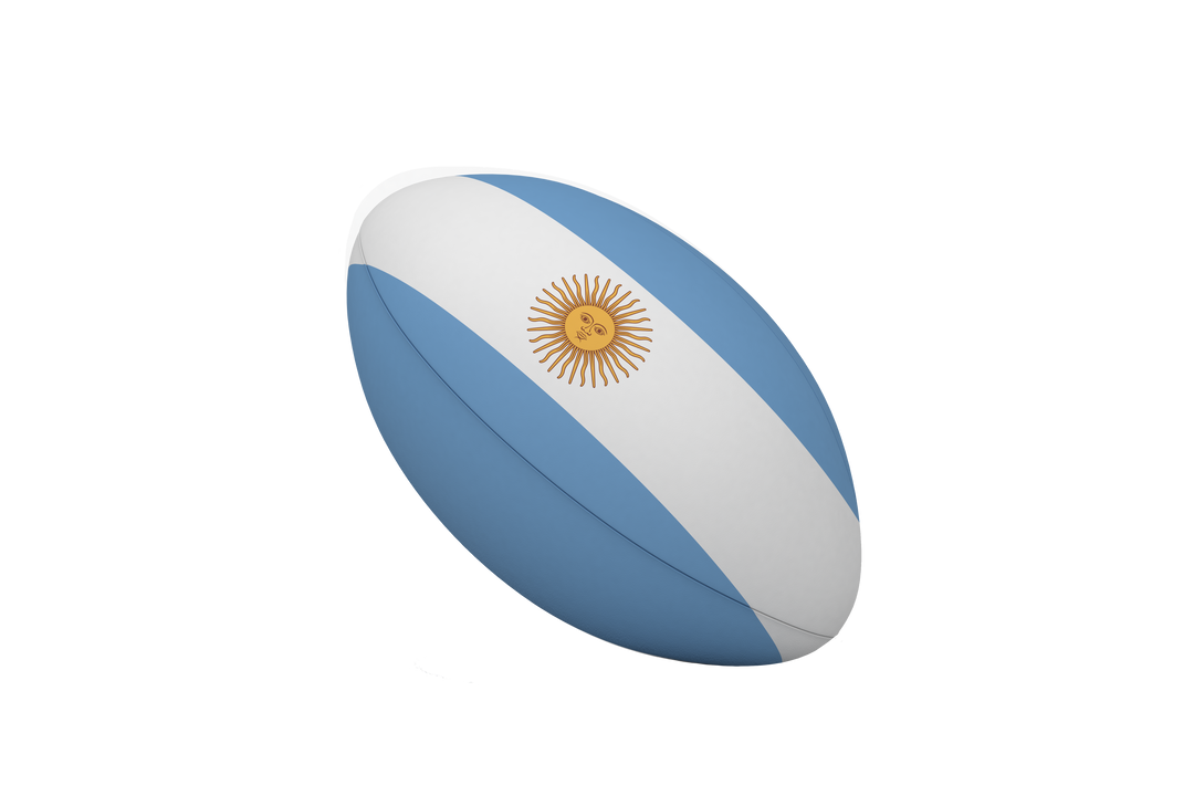 Transparent Rugby Ball Printed with Argentina National Flag - Download Free Stock Images Pikwizard.com