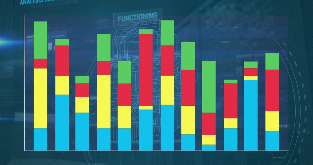 Colorful Bar Graph Illustrating Data Analysis Trends