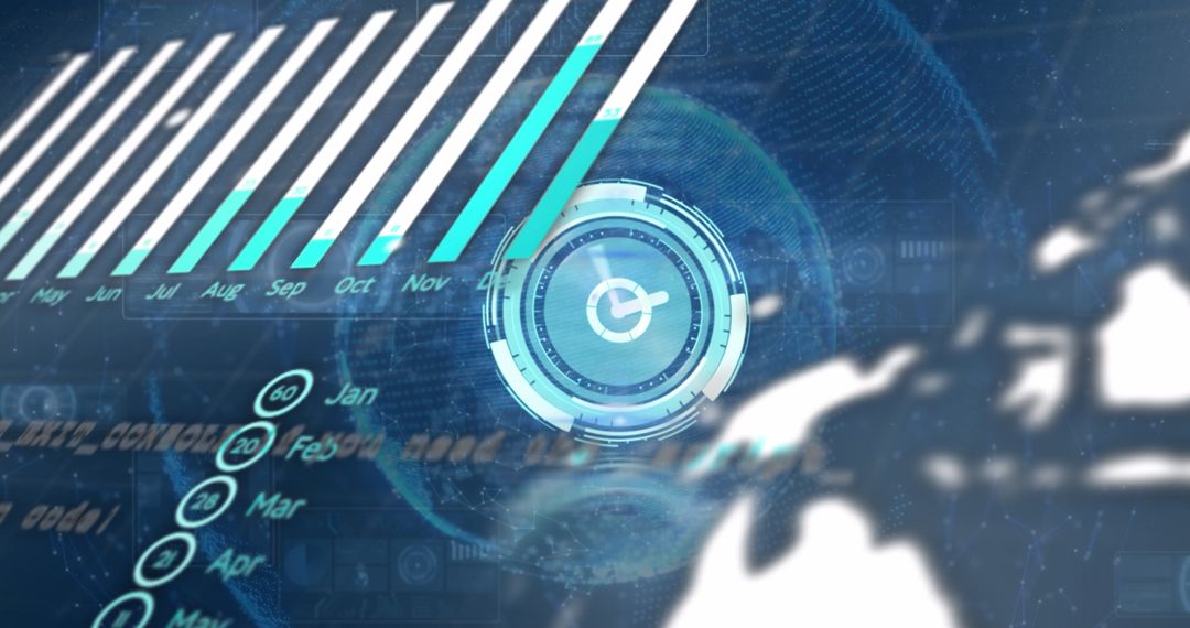 Digital Data Processing Overlay on Global Interface