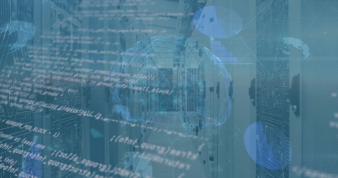 Holographic brain with streaming code in a data center