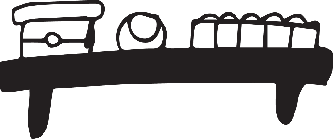 Abstract Shape Illustration on Transparent Background