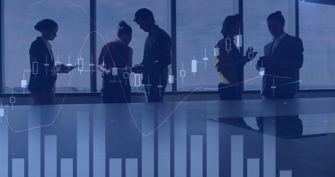 Business Professionals Analyzing Financial Data and Performance