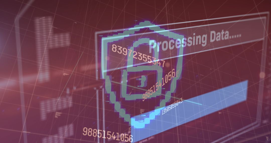 Cybersecurity Shield Over Binary Code Data Processing - Free Images, Stock Photos and Pictures on Pikwizard.com