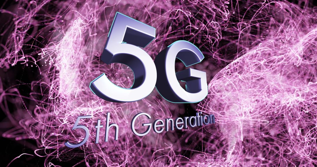 Creative Digital Waves Highlighting 5G Technology Advancements