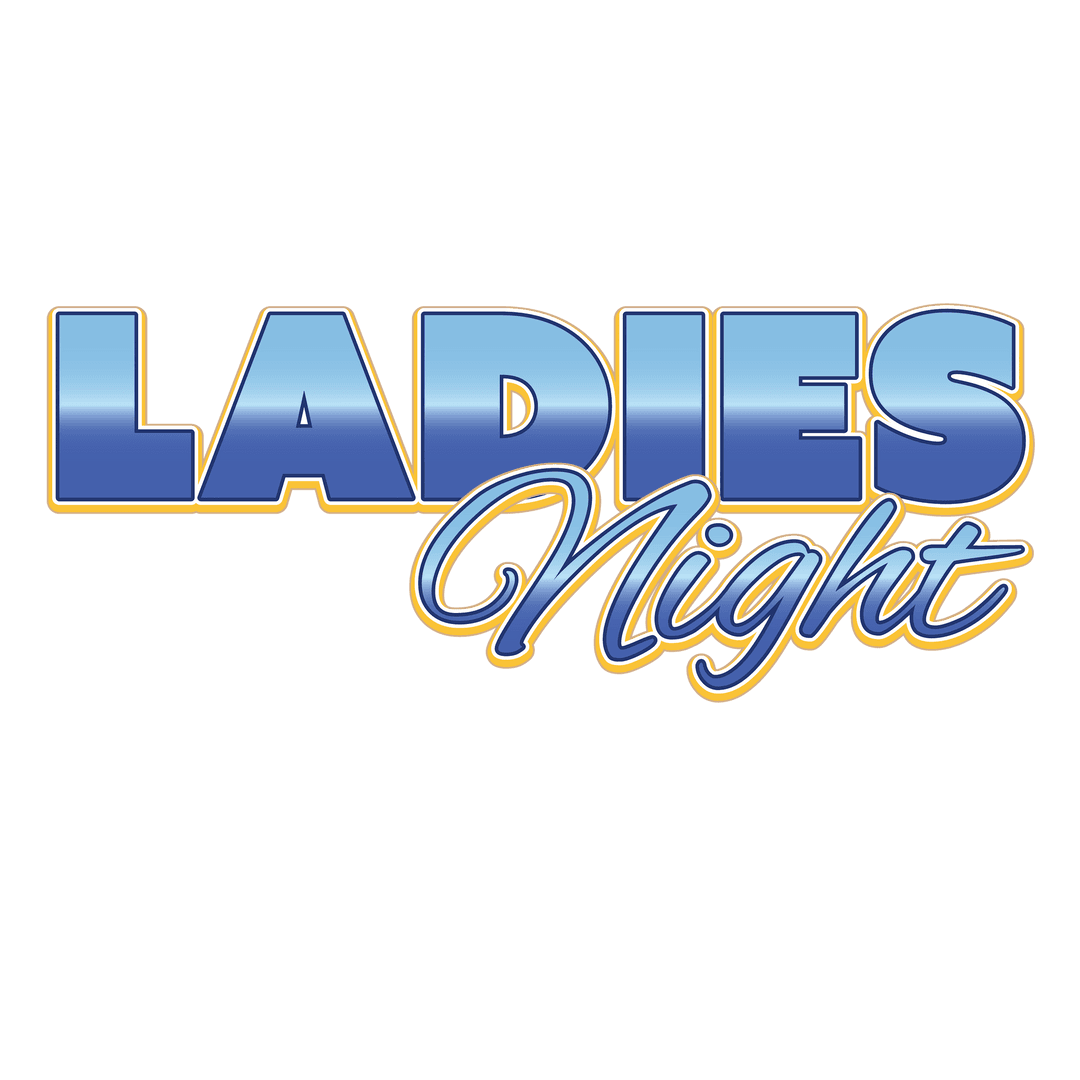 Ladies Night Text Vector on Transparent Background