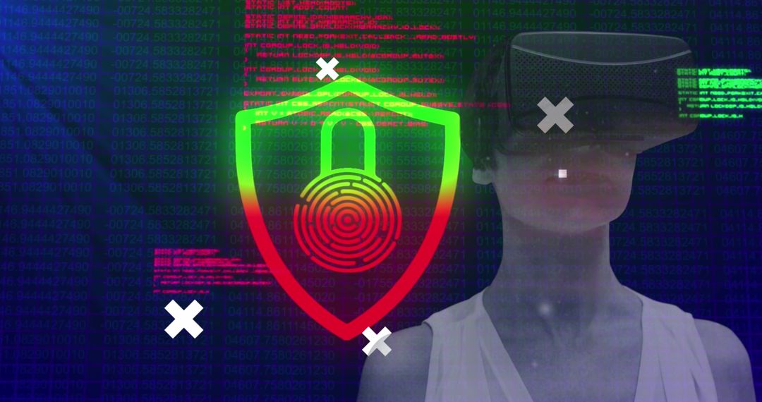 Abstract Cybersecurity with VR Headset and Digital Shield