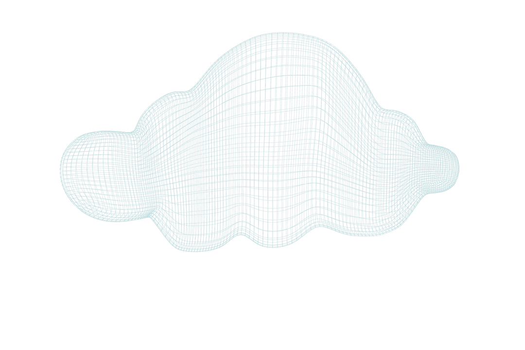 Abstract Blue Transparent Pattern on Clear Background