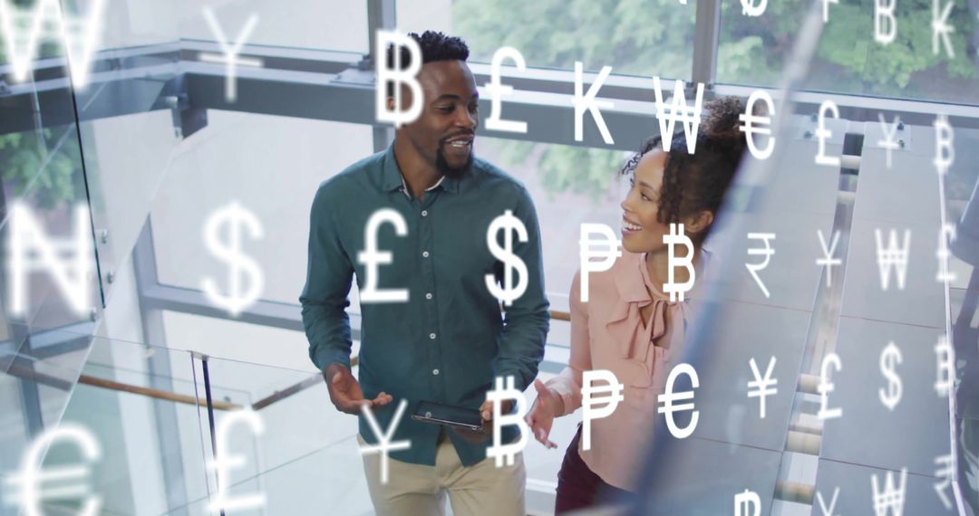 Global Finance: Diverse Business Team Analyzing Currency Data