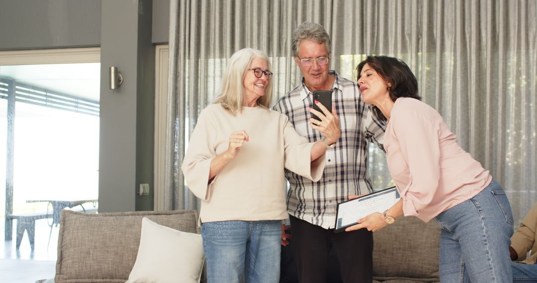 Therapist Celebrating with Diverse Patients in Group Session