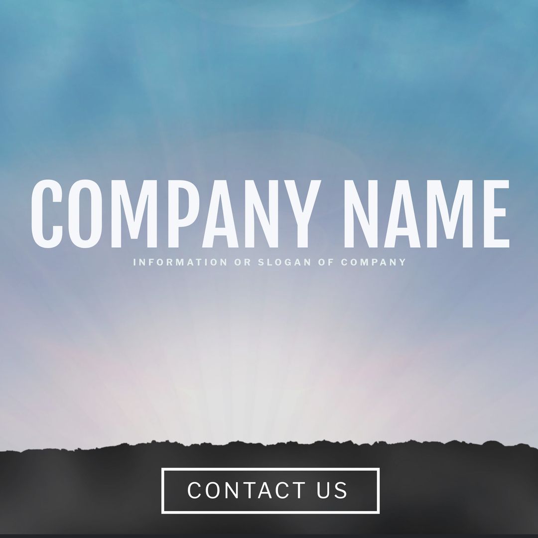 Corporate Branding Concept with Serene Sky Background