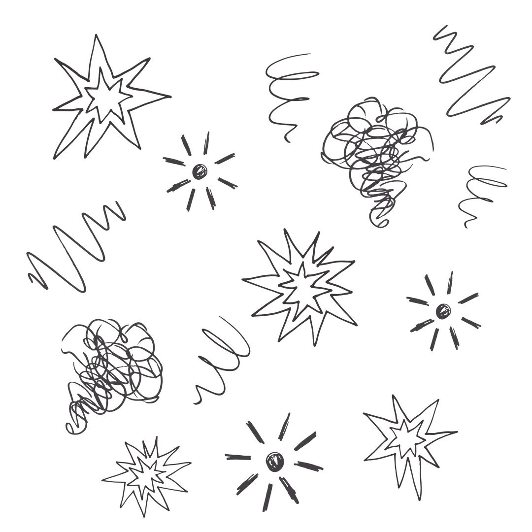 Doodle Shapes on Transparent Background Illustrating Creativity - Download Free Stock Images Pikwizard.com