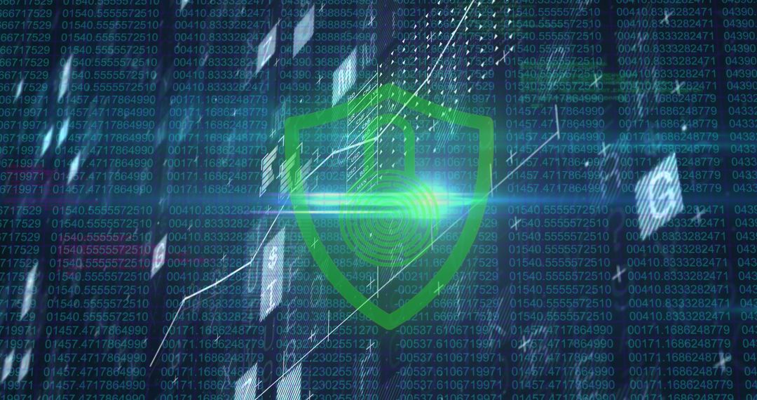 Cybersecurity in Digital Financial Data Analysis Concept