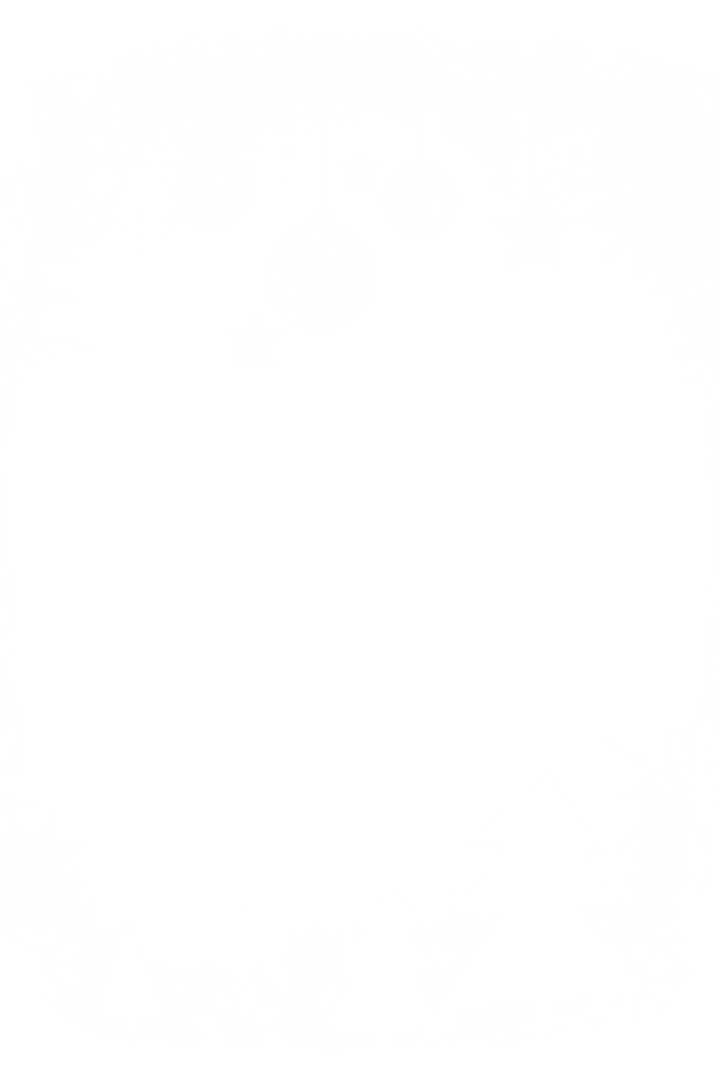 Transparent Christmas Decoration with Stars and Trees Design