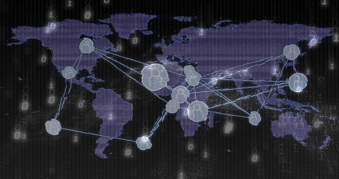 Global Network Connectivity Visualization with Binary Overlay