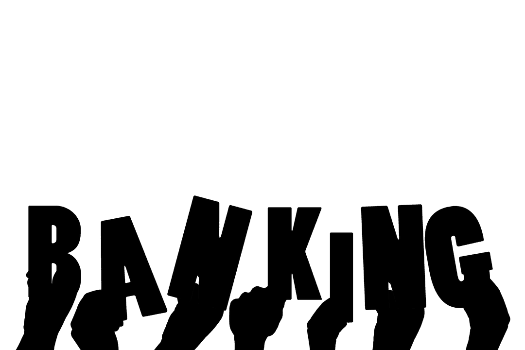 Transparent Hands Holding Banking Theme Illustrating Finance